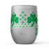 Shamrock Stemless Wine Tumblers, Irish Knitter Wine Tumbler, Knitter Gift, Red Headed Knitter Gift, Knitting Tumbler